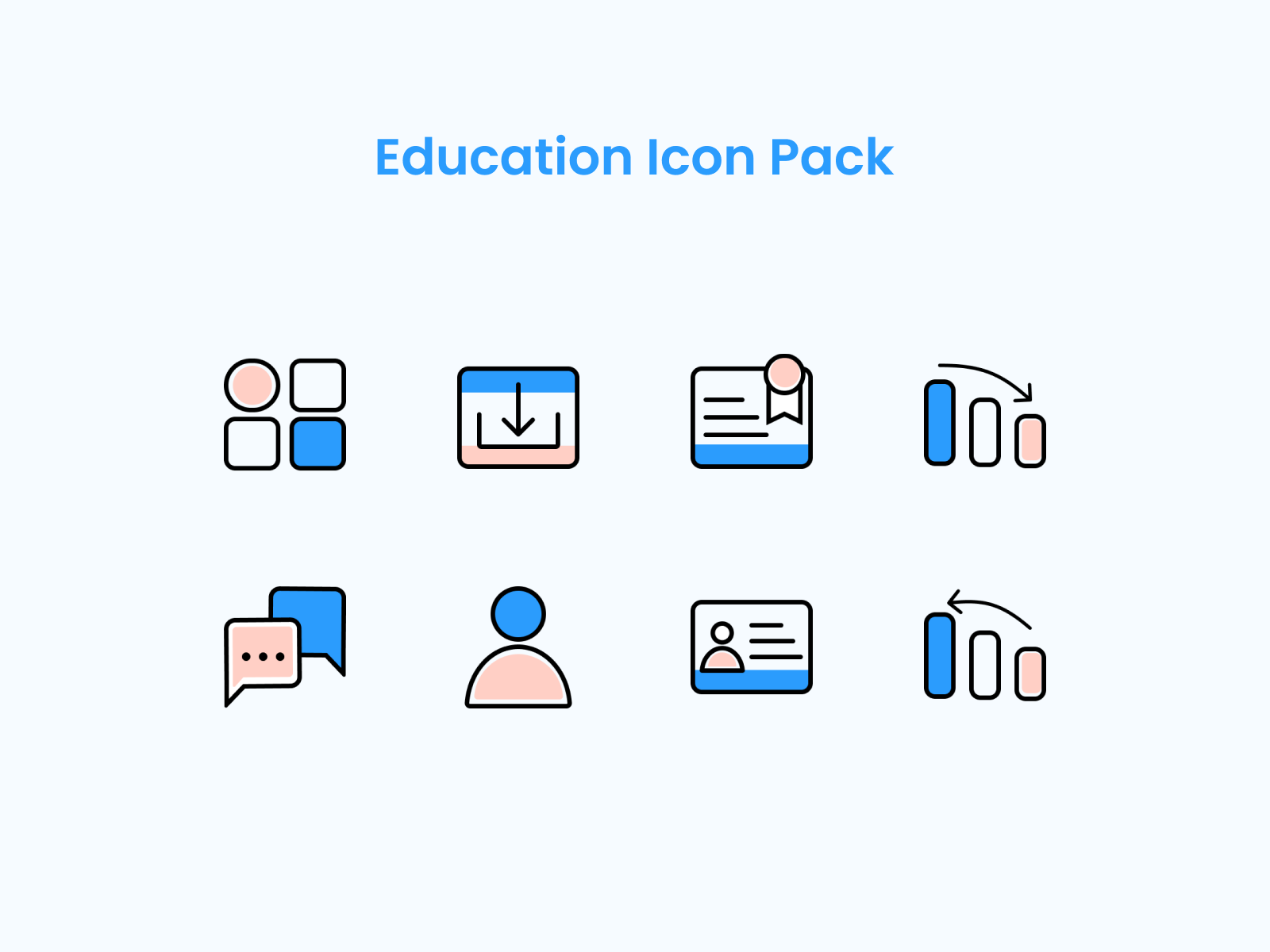 Download Design Project Education Icon Pack di BuildWith Angga