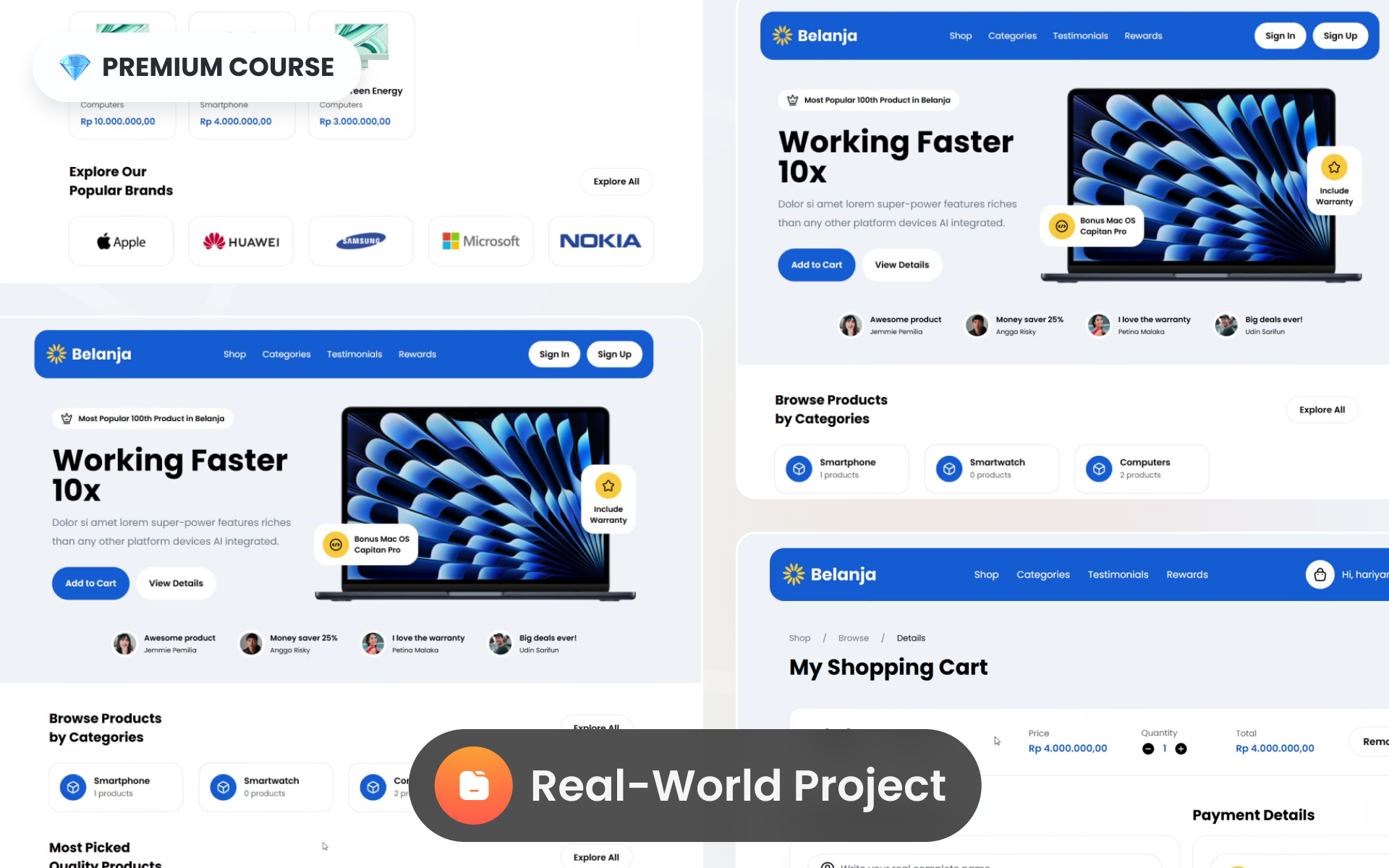 Foto kelas Web Dev with Next JS, Prisma, Typescript: Projek E-commerce