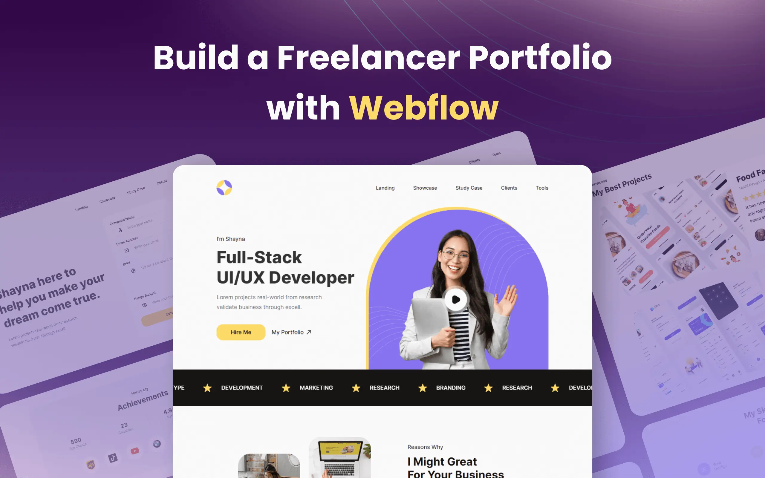 Foto kelas Web Development: Build a Freelancer Portfolio with Webflow