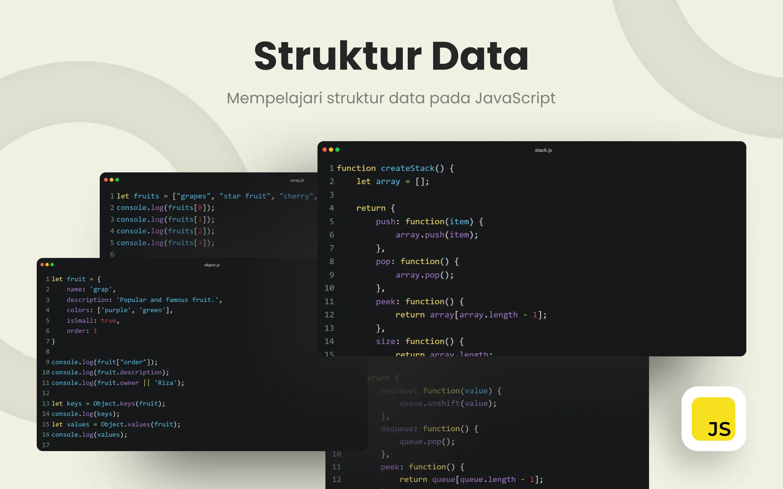 Foto kelas Struktur Data JavaScript: Improve Website E-Commerce