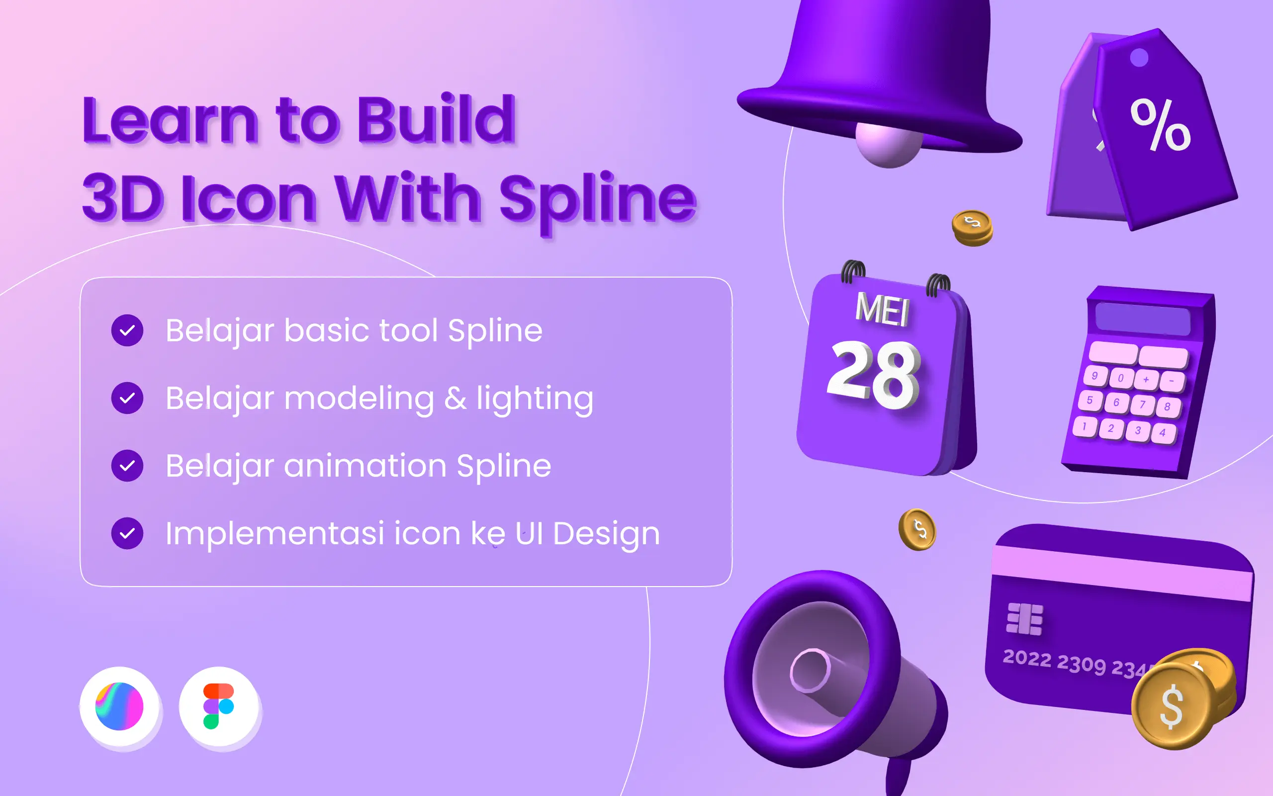 Foto kelas Learn to build a 3D Icon with Spline for UI Implementation