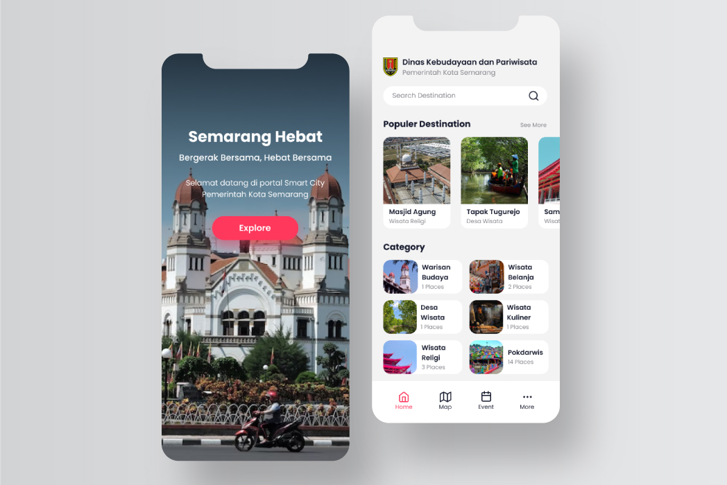 Hasil karya Semarang Hebat - Government Mobile App di BuildWithAngga