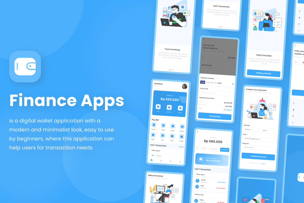 Hasil karya Finance Apps di BuildWithAngga