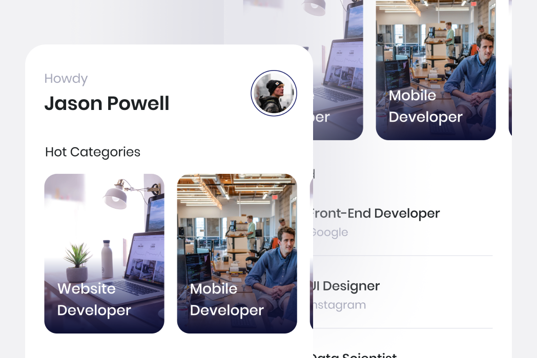 Hasil karya Future Jobs App di BuildWithAngga