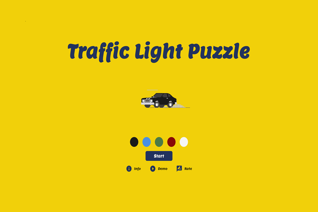 Hasil karya Traffic Light Puzzle di BuildWithAngga