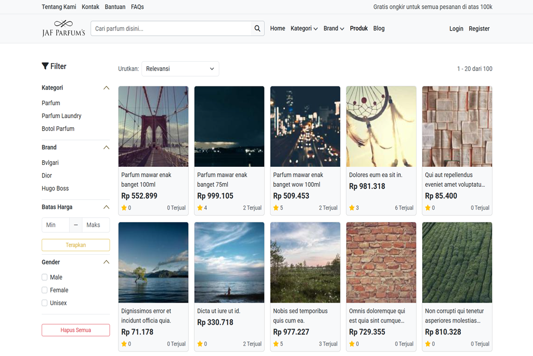Hasil karya JAF Parfums di BuildWithAngga