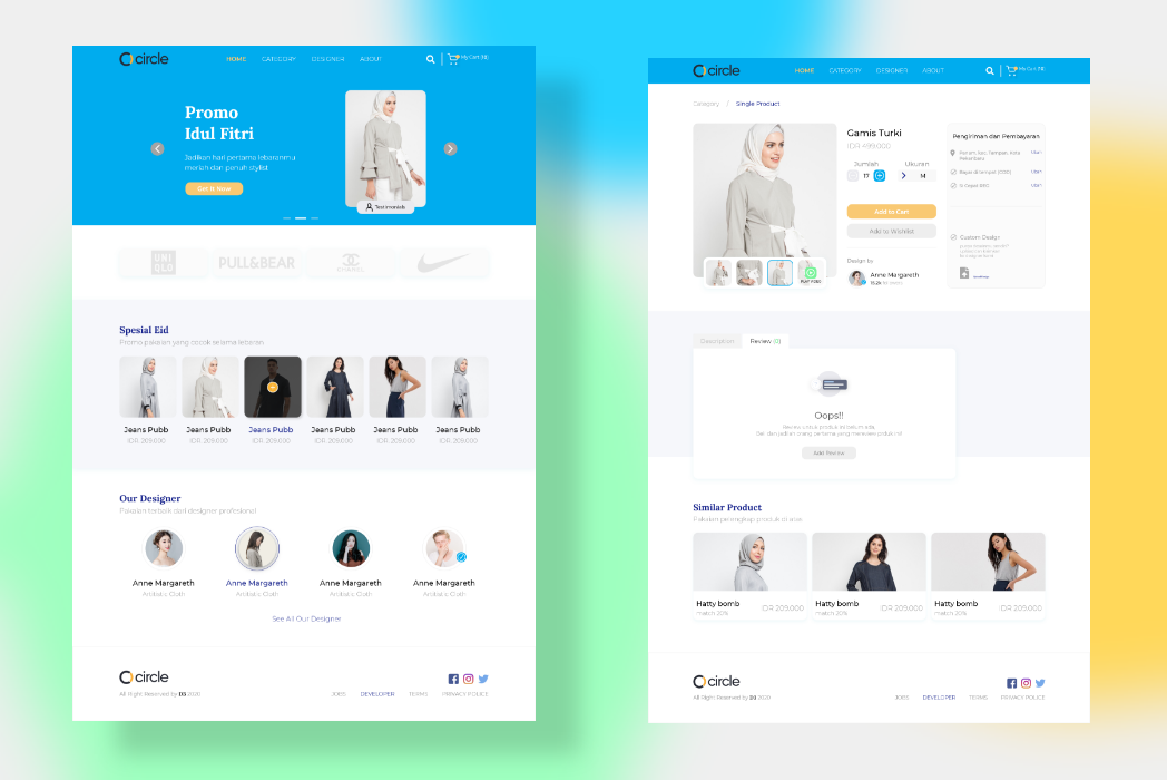 Hasil karya Web Design of Online Store:Minimalism and elegant di BuildWithAngga