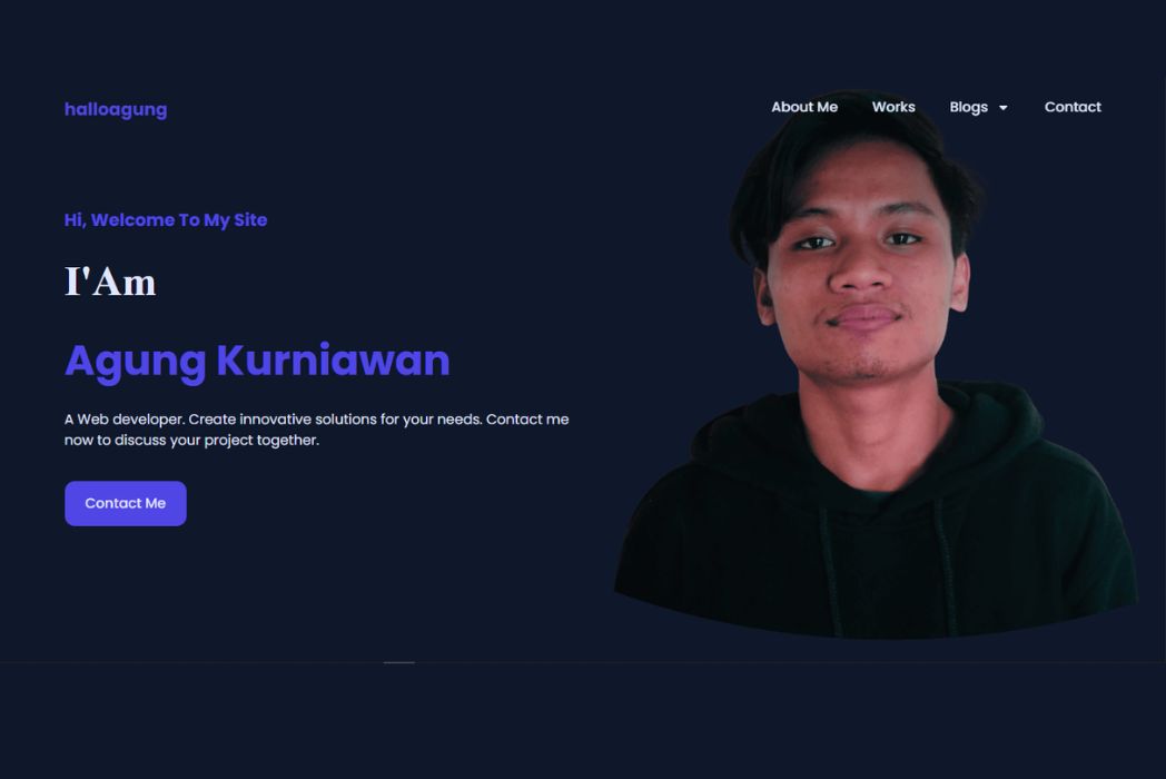 Hasil karya Portfolio di BuildWithAngga