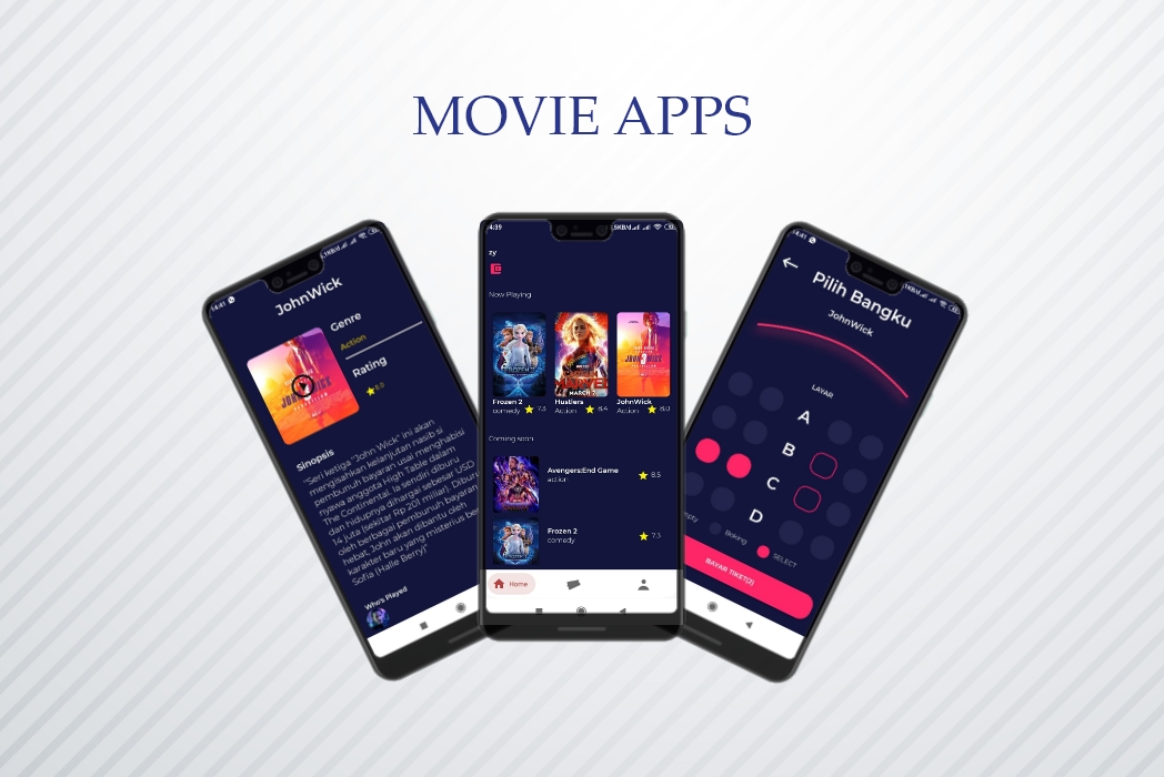Hasil karya Movie apps di BuildWith Angga