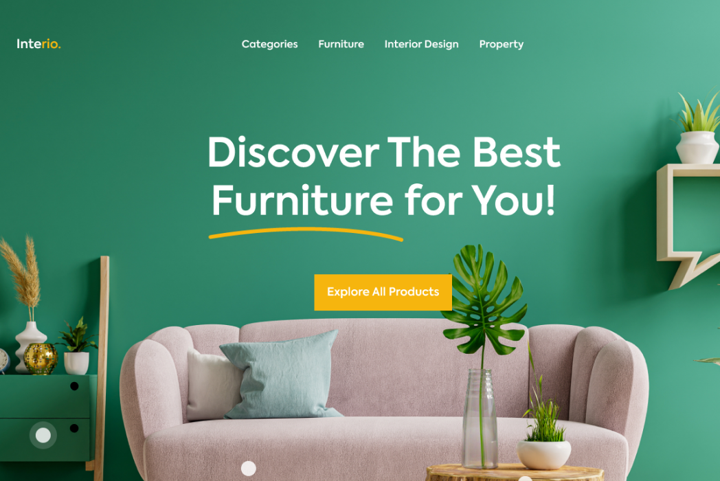 Hasil karya Furniture Web Design di BuildWithAngga
