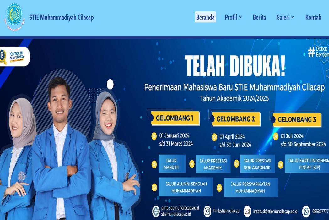 Hasil karya projek Website Profil belajar design dan code di BuildWithAngga