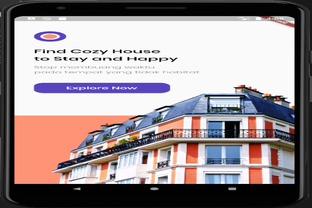 Hasil karya Find House App di BuildWithAngga