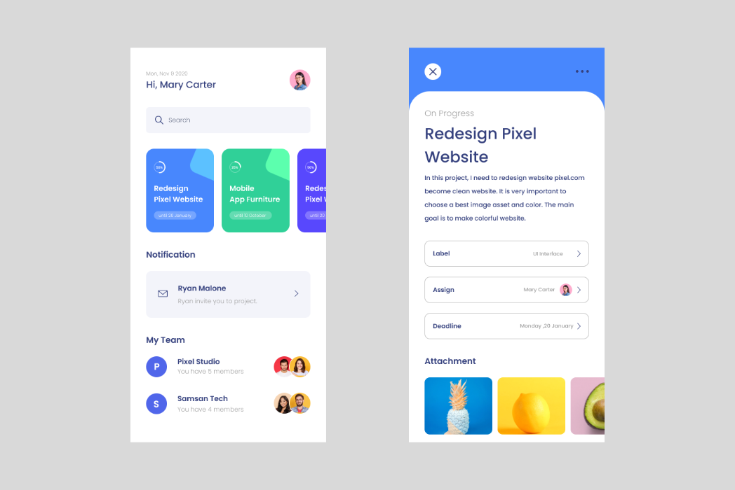Hasil karya Gestalt Principle Case Study di BuildWithAngga