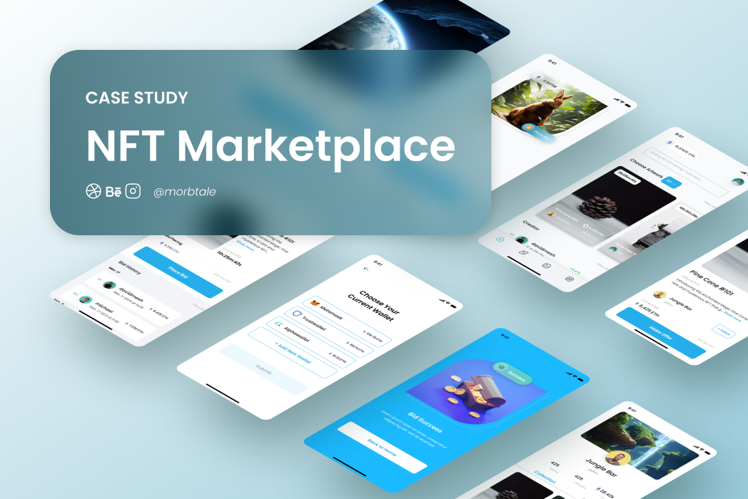 Hasil karya Case Study NFT Marketplace App di BuildWith Angga