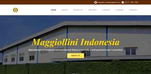 Hasil karya WEB COMPANY PROFILE PT MAGGIOLLINI INDONESIA di BuildWith Angga
