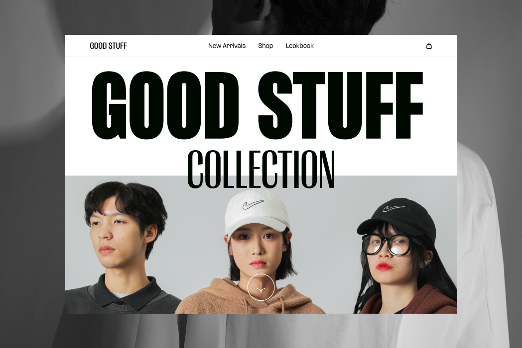 Hasil karya Good Stuff - Fashion Website di BuildWith Angga