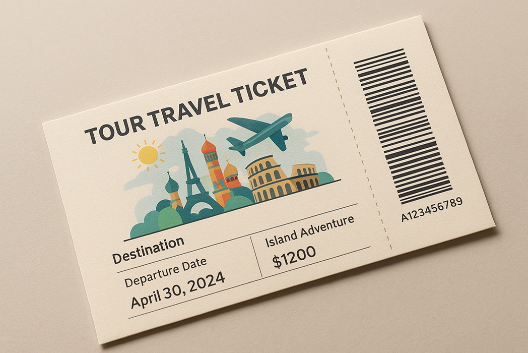 Hasil karya Web Ticket belajar di BuildWithAngga