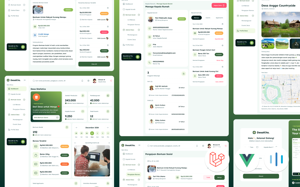 Kelas Ebook Full Stack Laravel 12 & Vue 3 Website Desa Digital di BuildWithAngga