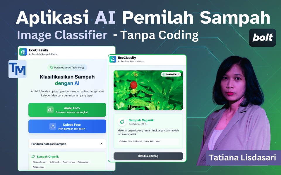 Kelas Aplikasi AI Pemilah Sampah - Image Classifier - Tanpa Coding di BuildWithAngga