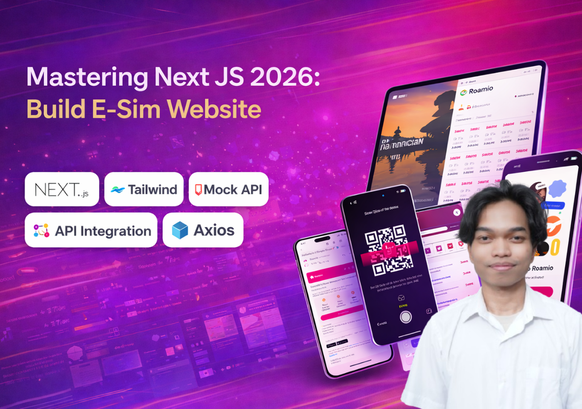 Kelas Mastering Next JS 2026: Build E-Sim Website di BuildWithAngga