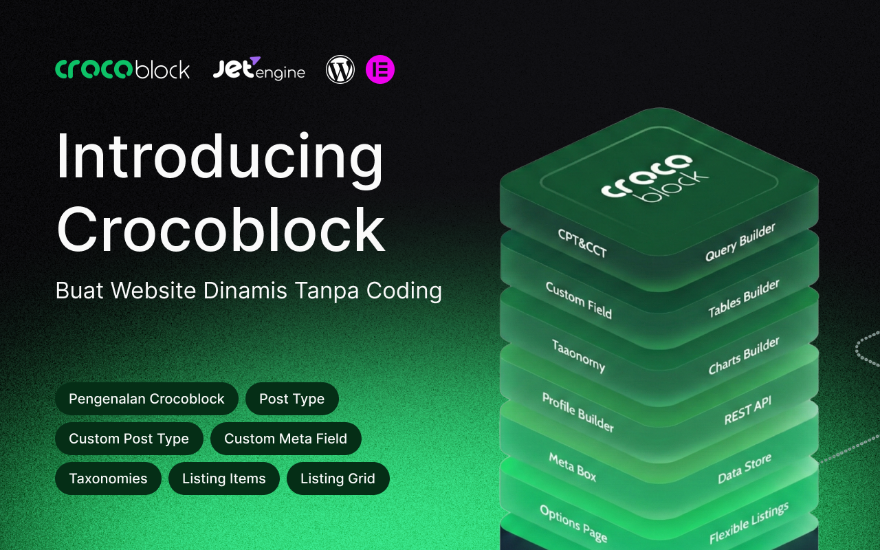 Kelas Crocoblock Mastery: Website Dinamis Tanpa Coding di BuildWithAngga