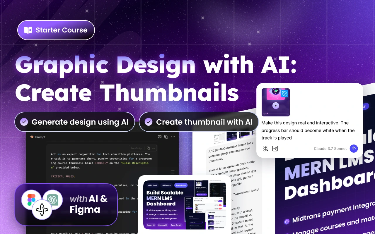 Kelas Graphic Design with AI: Create Thumbnails & Sneak Peek Design di BuildWithAngga