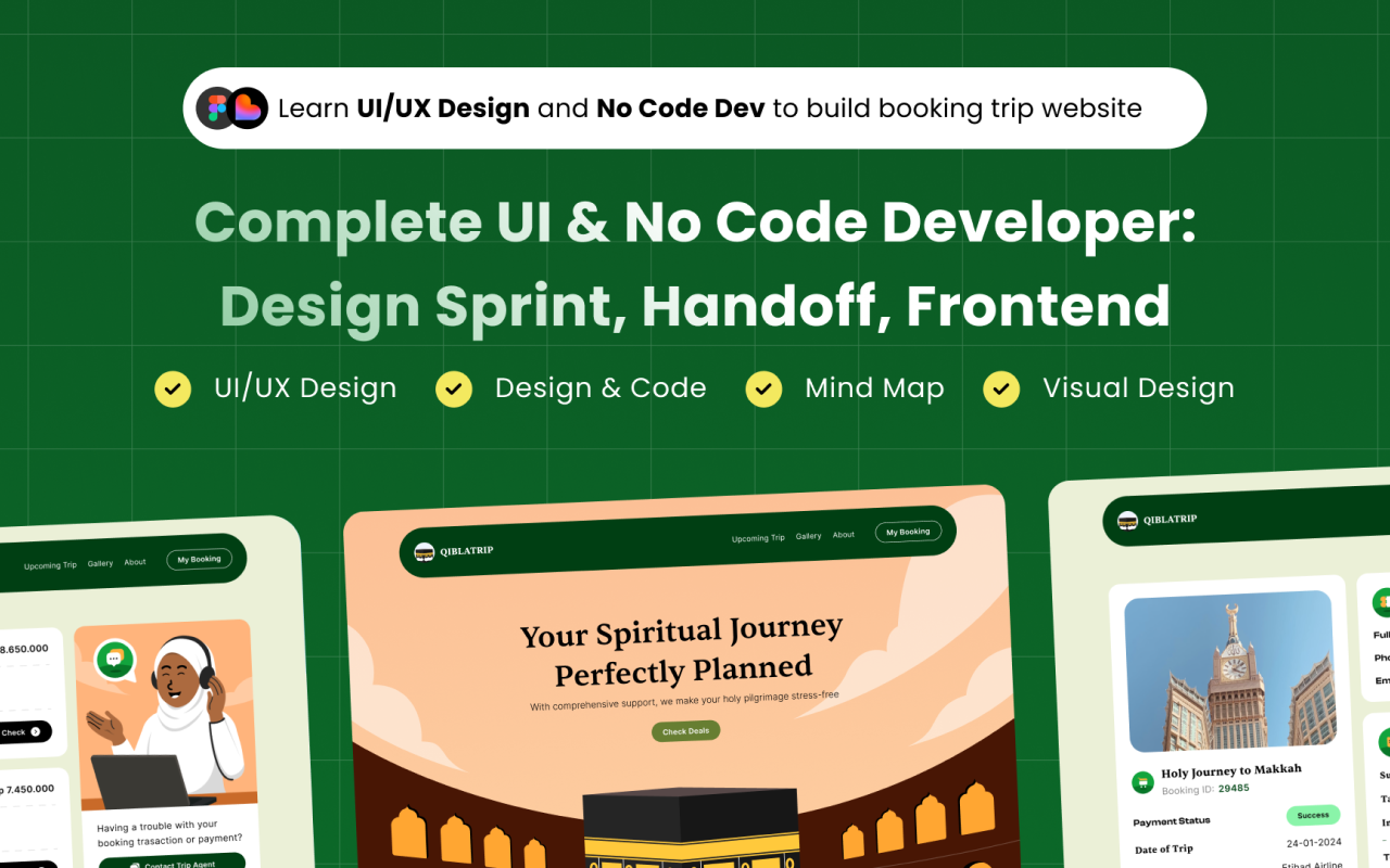Kelas Complete UI & No Code Developer: Design Sprint, Handoff, Fron di BuildWithAngga