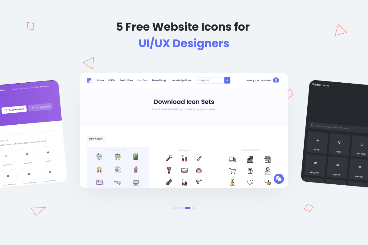 Kelas 5 Website Icon Gratis untuk UI/UX Designer di BuildWith Angga