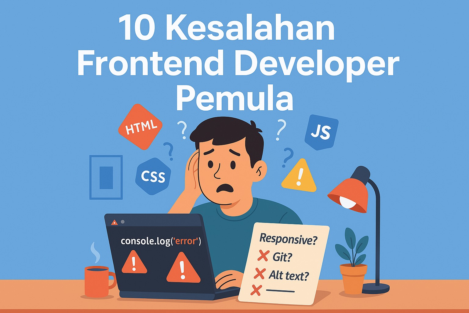 Kelas 10 Kesalahan Umum yang Harus Dihindari oleh Frontend Developer Pemula di BuildWithAngga