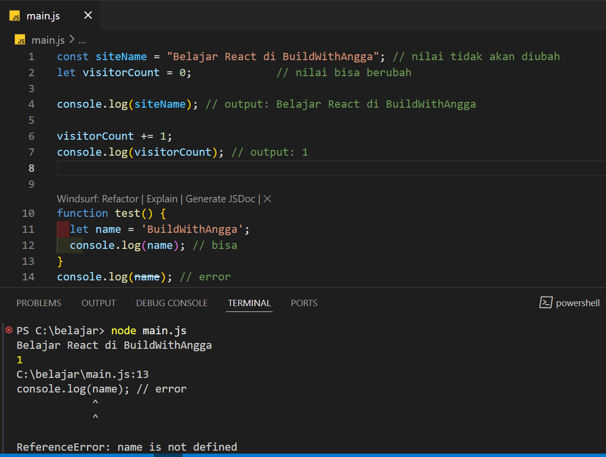 Kelas Panduan JavaScript agar Siap Masuk Dunia React JS di BuildWithAngga