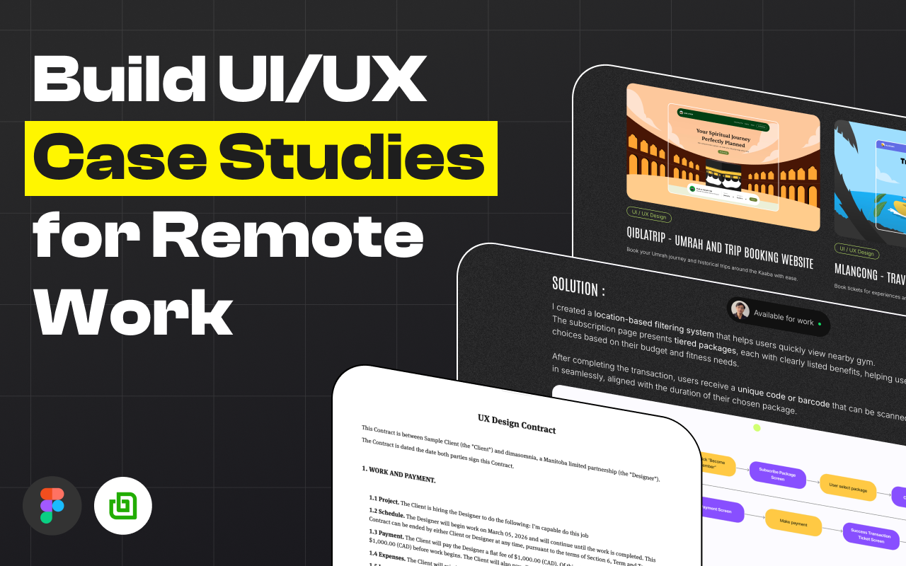 Kelas Build Professional UI UX Case Studies for Remote Work di BuildWithAngga
