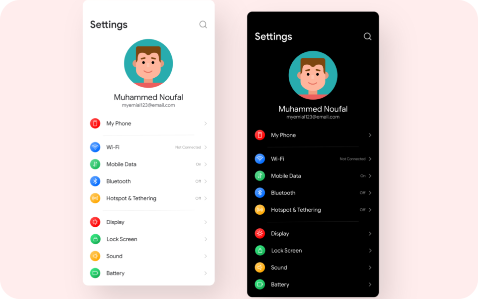 https://dribbble.com/shots/17348595-Settings-App-UI-Design