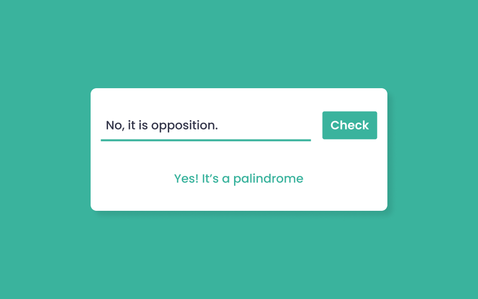 contoh proyek Palindrome Checker App