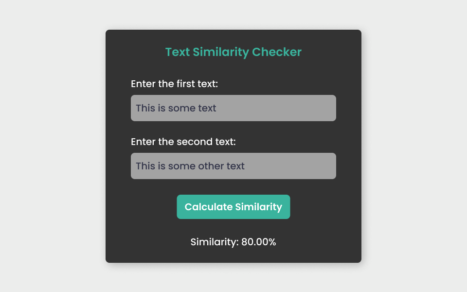 contoh proyek Text Similarity Checker