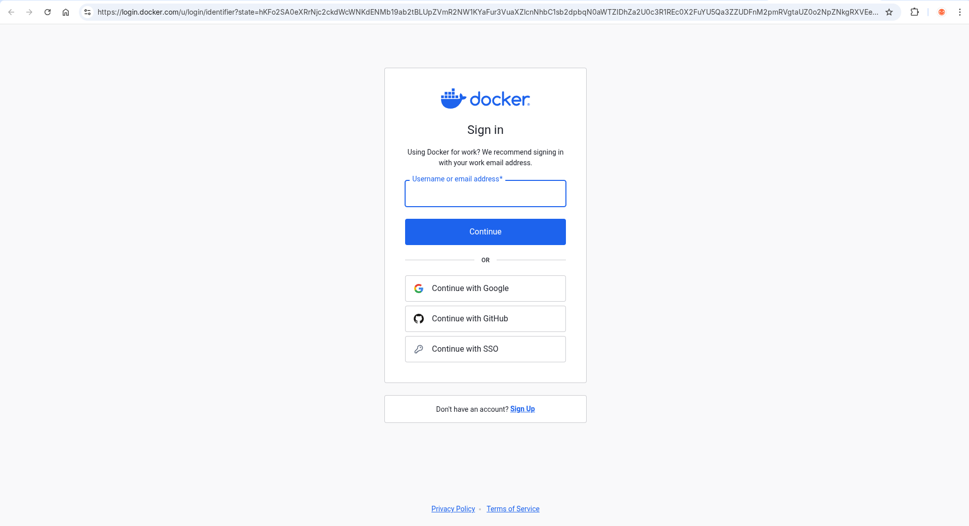 Picture sign in Docker