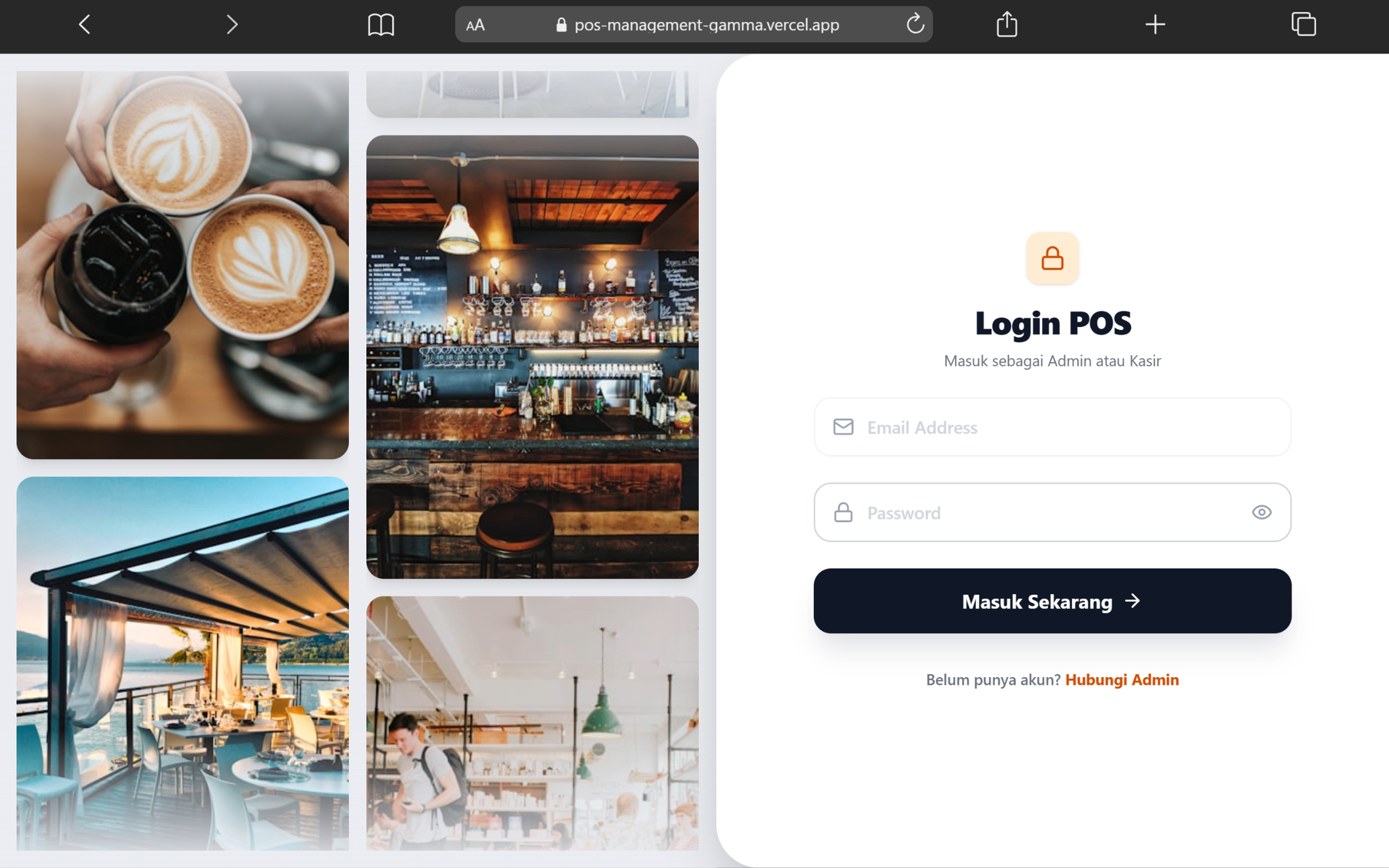 Halaman login sederhana dengan validasi dan loading state — fondasi semua alur frontend.