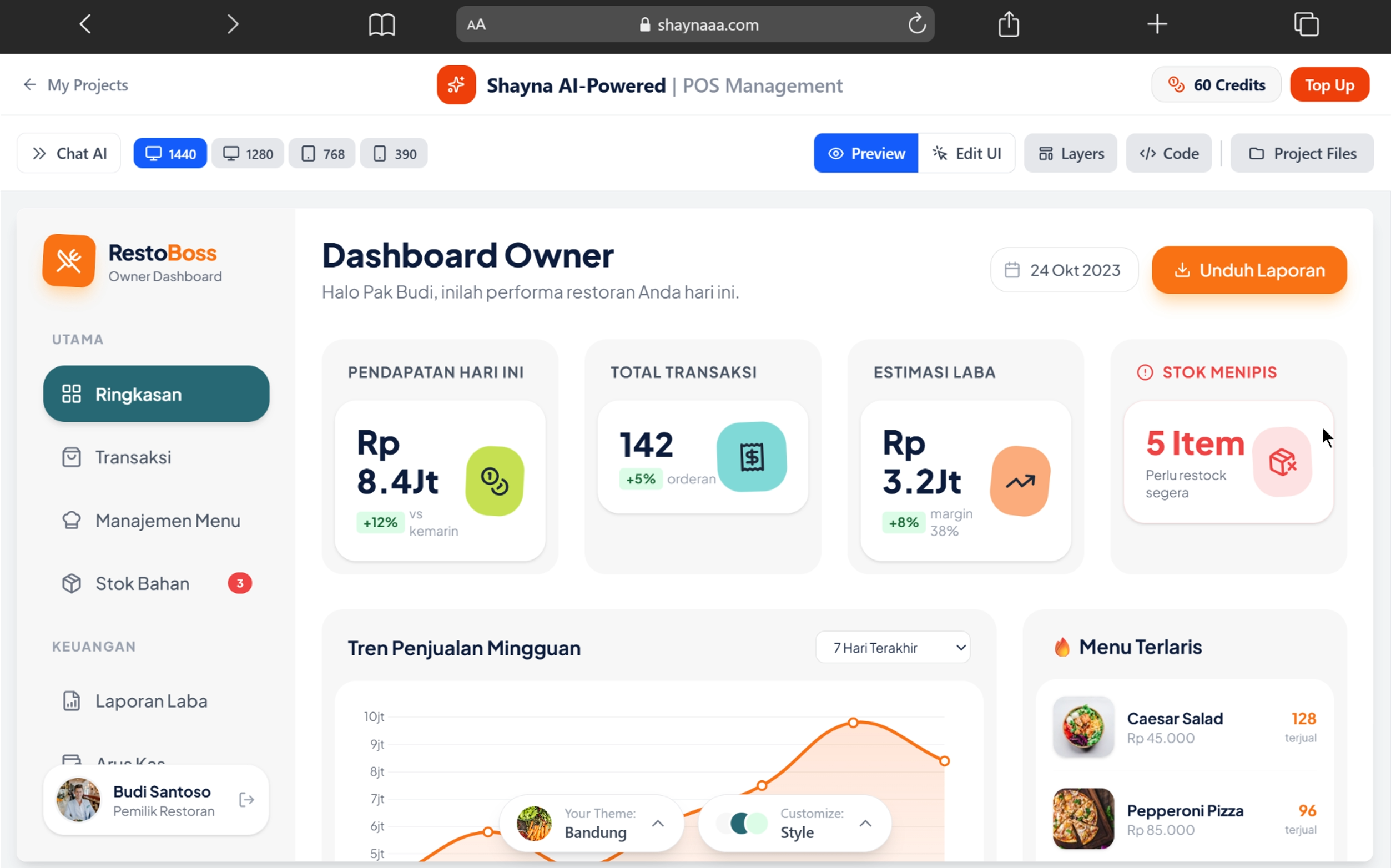 Shayna AI-Powered Dashboard Generator - Google Chrome 06_02_2026 17.16.42.png