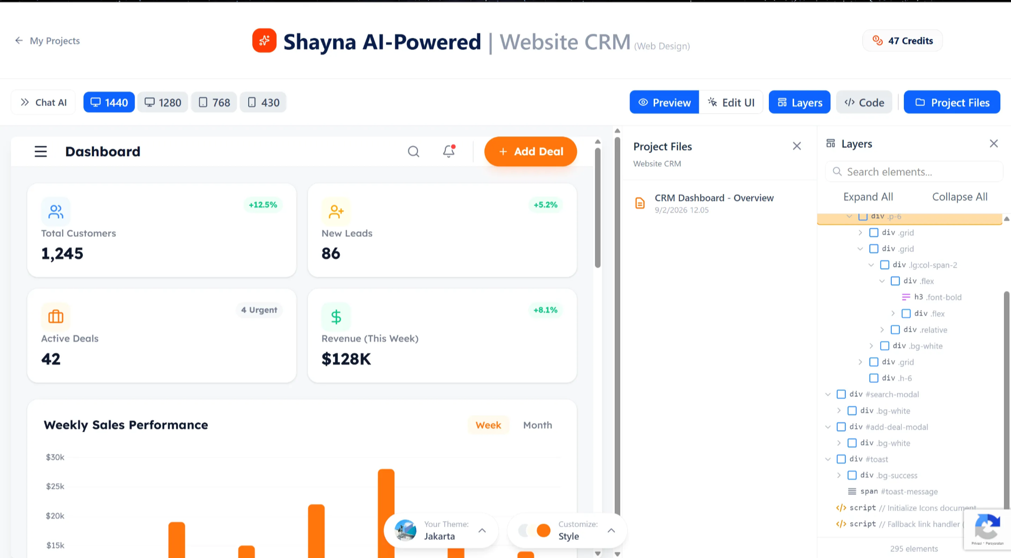 Cek layer dan project files