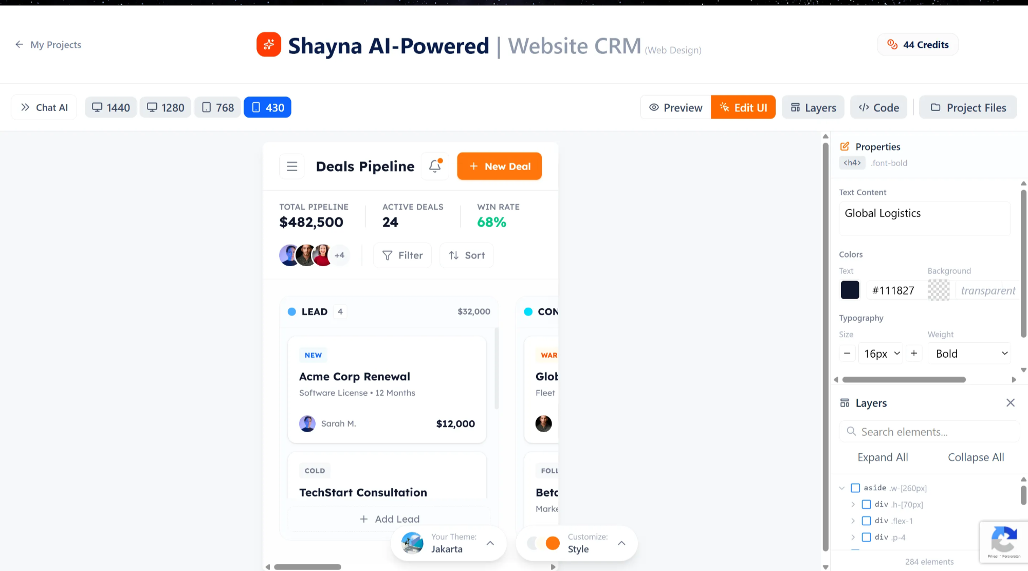 Cek responsive website di fitur shaynaa