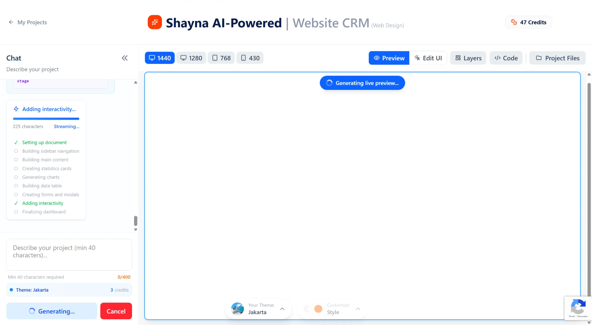 Generate halaman produk