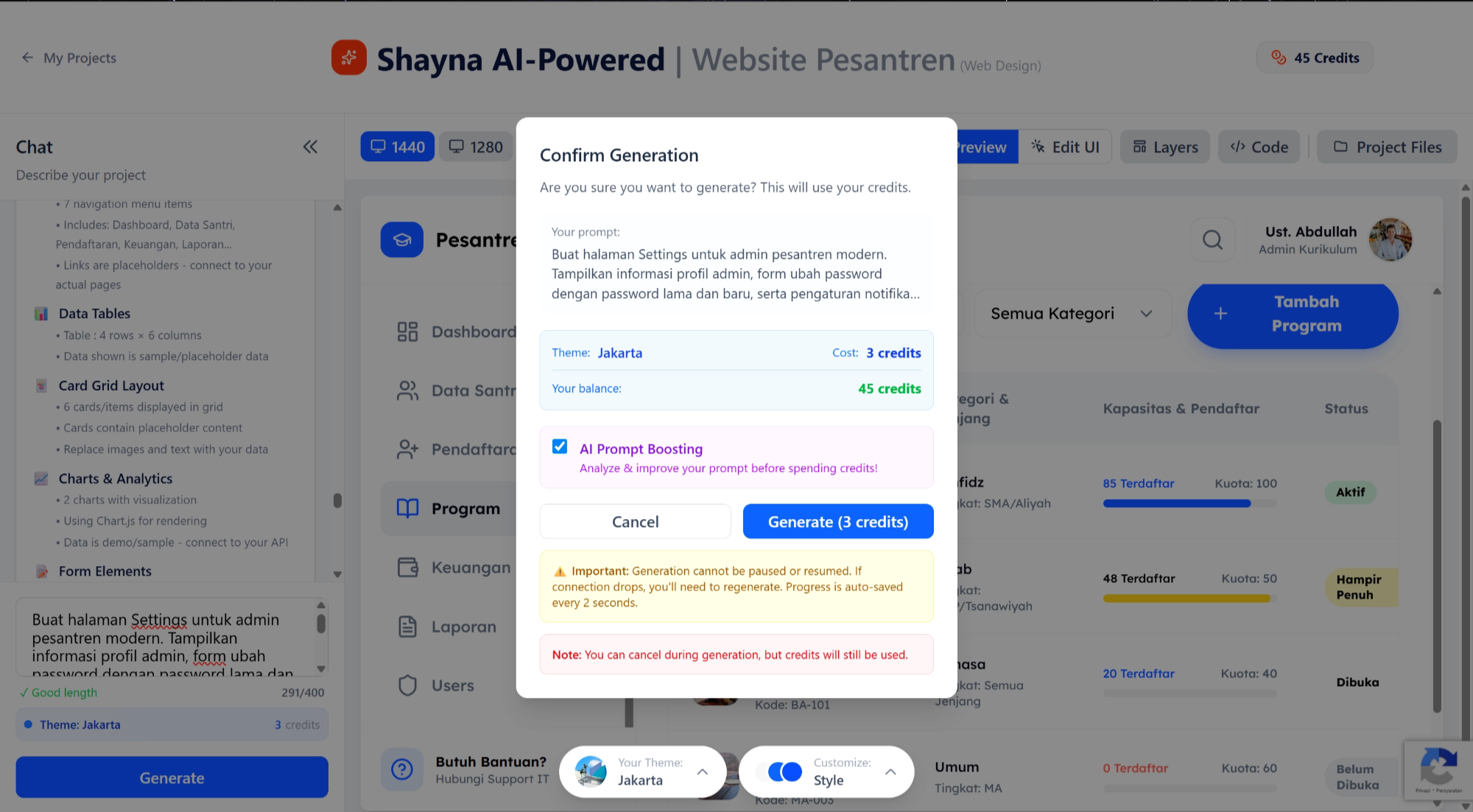 Shayna AI-Powered Dashboard Generator - Google Chrome 16_02_2026 00.25.50.png