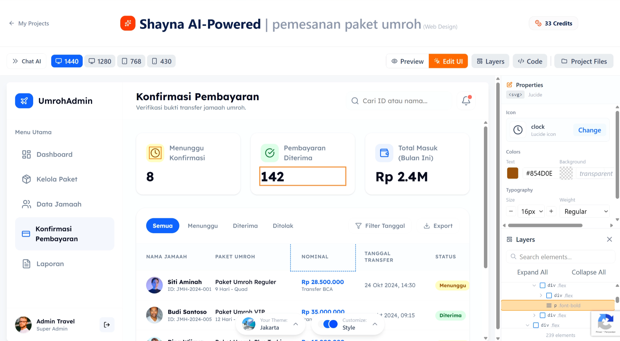 Shayna AI-Powered Dashboard Generator - Google Chrome 20_02_2026 09.12.51.png