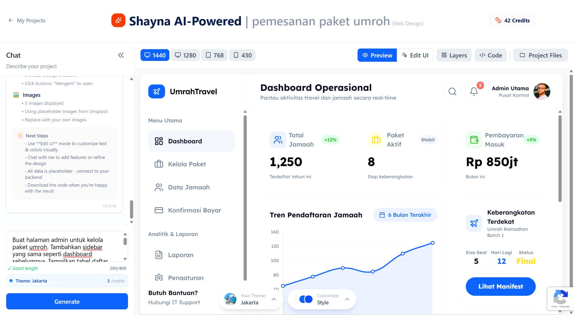 Shayna AI-Powered Dashboard Generator - Google Chrome 19_02_2026 14.58.00.png