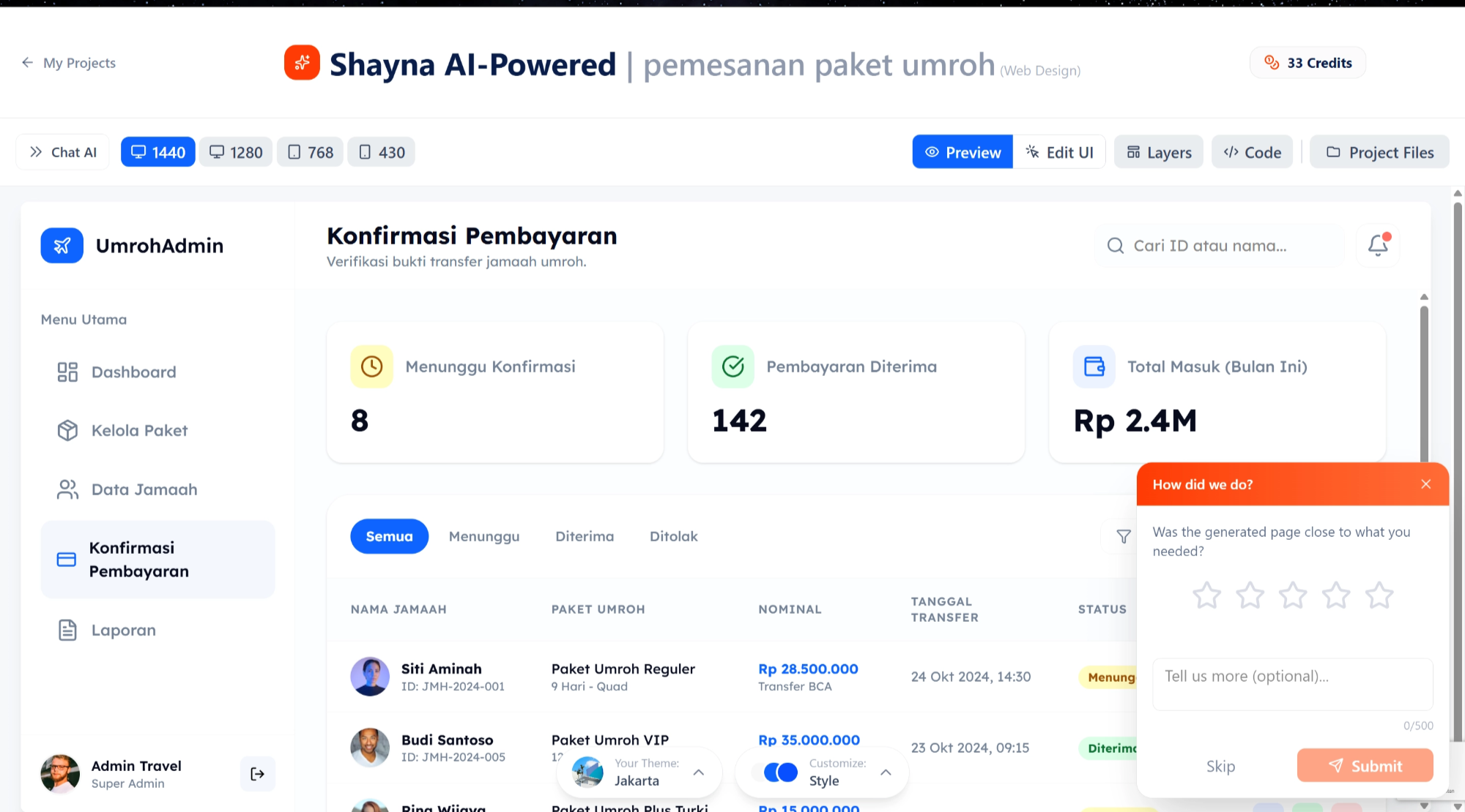 Shayna AI-Powered Dashboard Generator - Google Chrome 20_02_2026 09.11.25.png