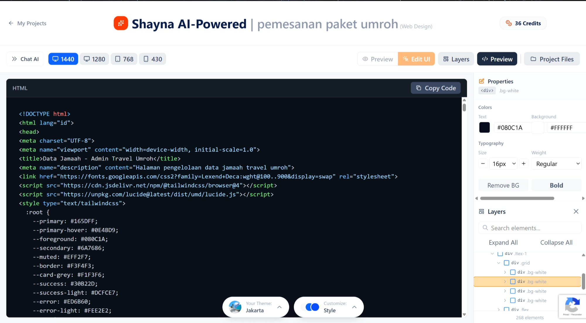 Shayna AI-Powered Dashboard Generator - Google Chrome 20_02_2026 08.59.12.png