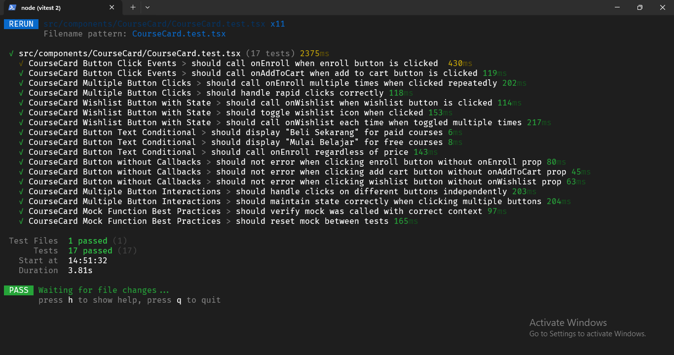 Test Semua Button Click