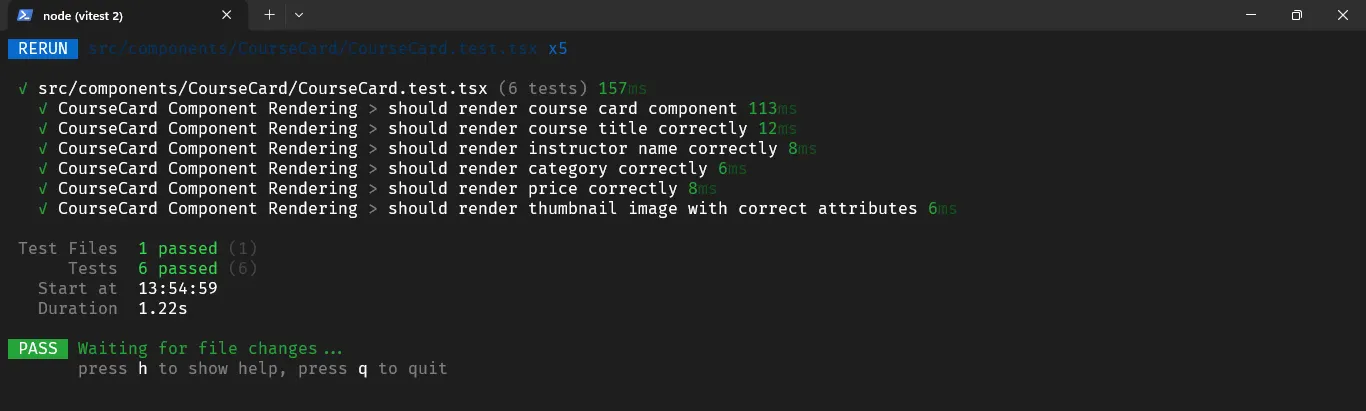 Test Rendering Component