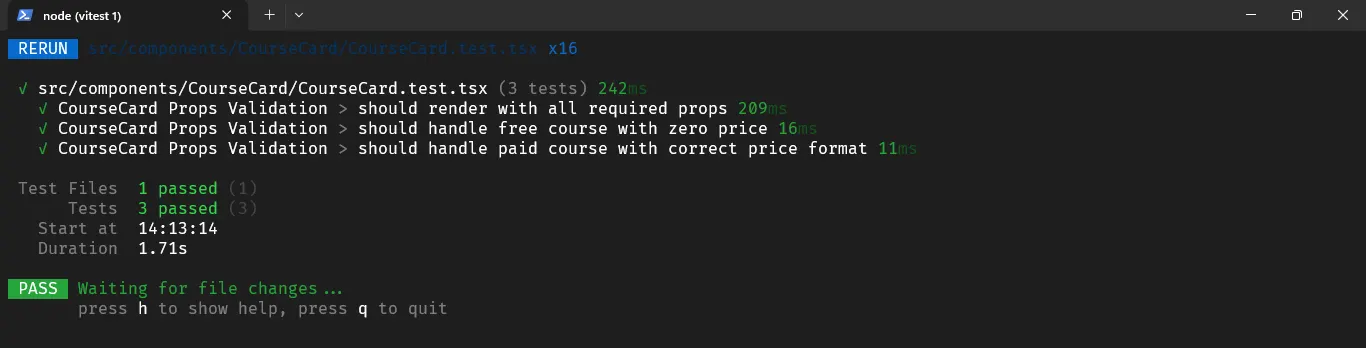 Test Validation Props