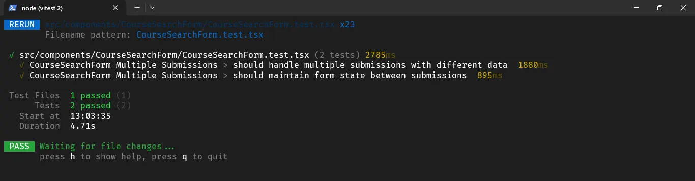 Test Multiple Submissions