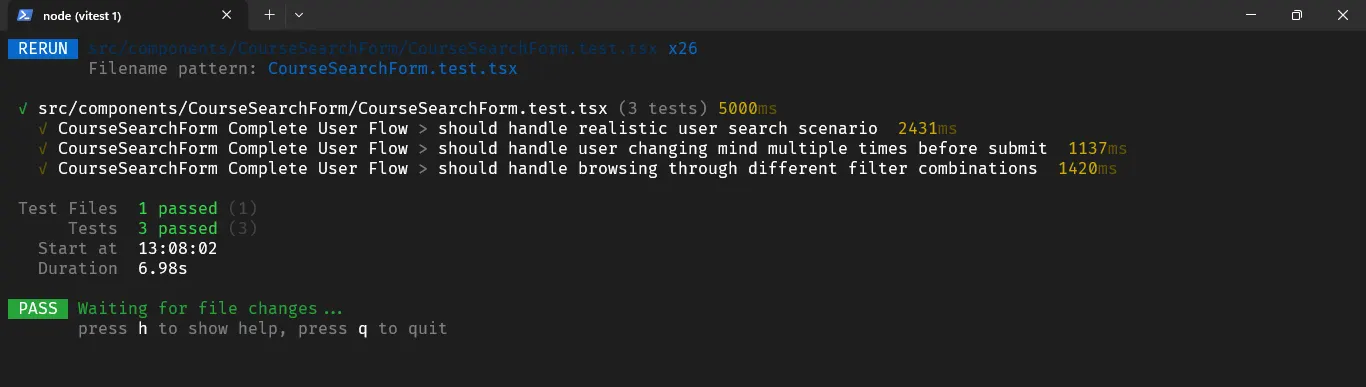 Test Complate User Flow